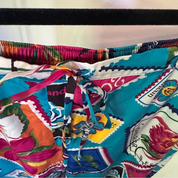 Colorful Floral Women's Pants - Picture 2 of 4